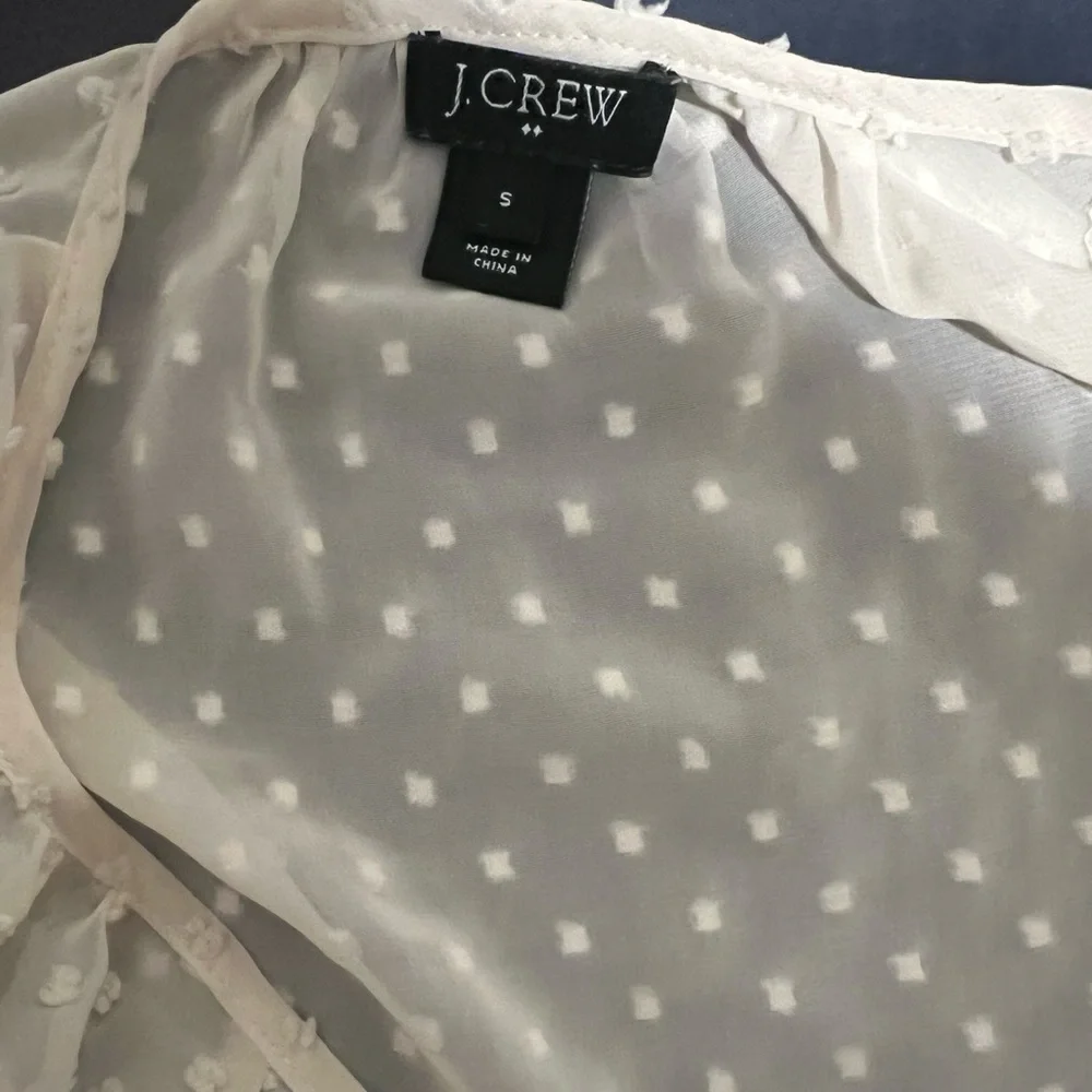 J. Crew Polka Dot Print Blouse